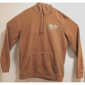 District V.I.T. Fleece Hoodie Brown Moto ''All Gas Haulin Ass''